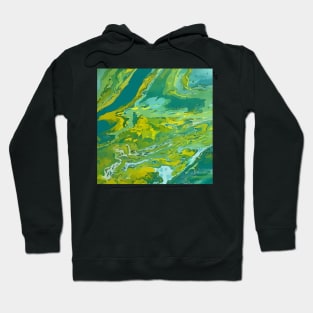 Dirty Pour Acrylic Organic Textures - WelshDesignsTP001 Hoodie